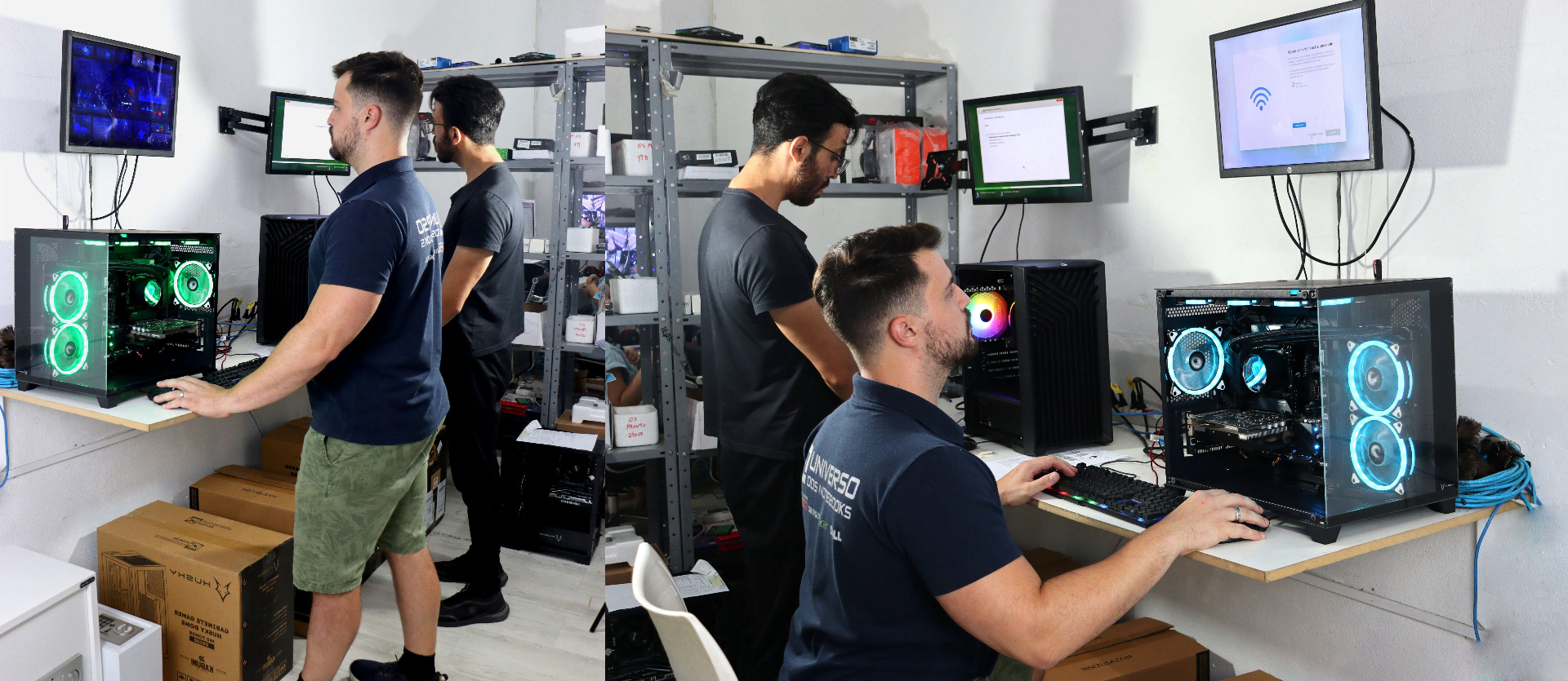 Estação de testes de hardware